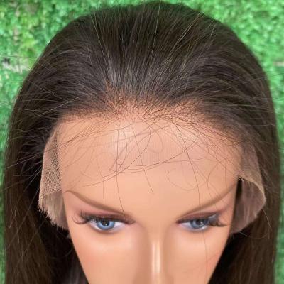 China Soft Smooth Thick Barely Shedding Cheap price 100 human hair 13x4HD transparent lace frontal wig 150% density for black women for sale