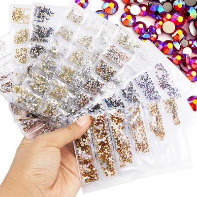 China Crystal nails art rhinestone designs 3d shinny crystal nail art rhinestone nail decorations nail art decorations jewelry decals mixed diamond for sale