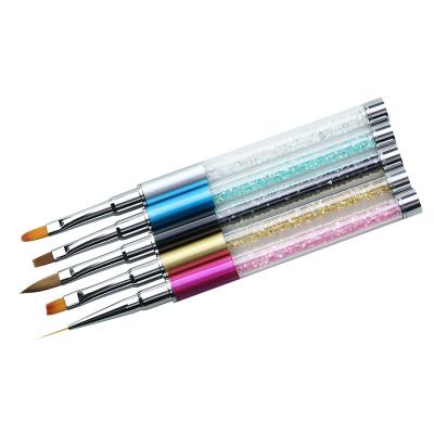 China Nail Art Salon Factory Wholesale Professional Nail Design Nylon Brushes For Nail Art for sale