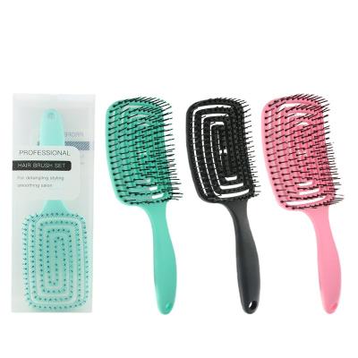 China Popular Amazon Comb Oil Head Waterproof Curved Fluffy Hairstyle Large Styling Comb Smooth Hairdressing Comb for sale