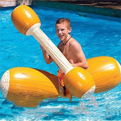 China New Water Game Stick Pump Inflatable Floating Water Diving Floating Toys Wooden Competitive Water Game Row for sale