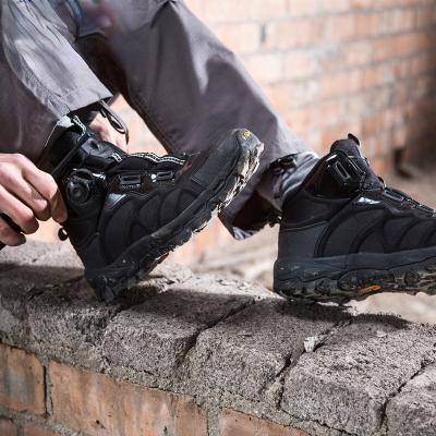 China Hikiautomatic Rubber Waterproof Outdoor Sport Buckle Shoes Aid Leisure Sports Outdoor Lace-Up Quick Rise Medium Boots for sale