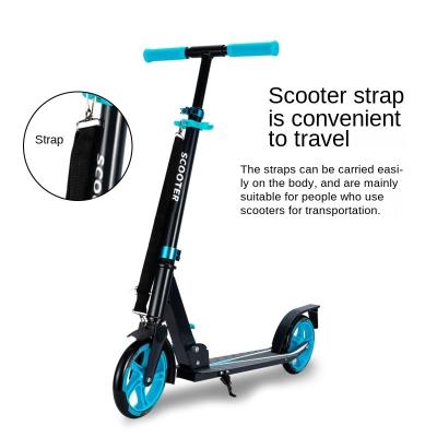 China Hot Selling High Quality Aluminum Adult Foldable Scooter Youth Pro Scooter 200mm Wheel Height Kick Scooter Adjustable Foot Pedal for sale