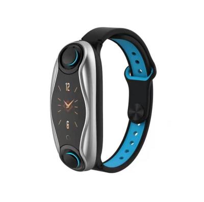 China Comfortable Hand Free Wearing Smart Watch with Earphone and Heart Rate Smart Bracelet TWS T90 Smartwatch for sale