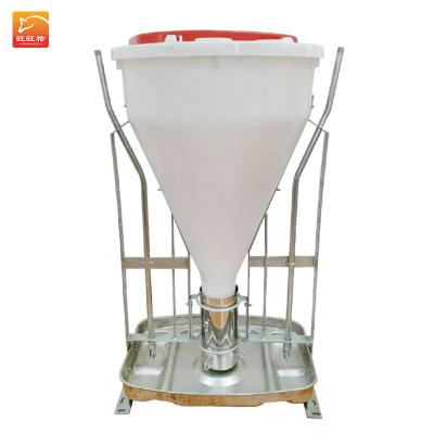 China Less Feed Waste Less Pig Feed 100kg Waste Plastic Feeder Animal Farm Feeding Equipment for sale