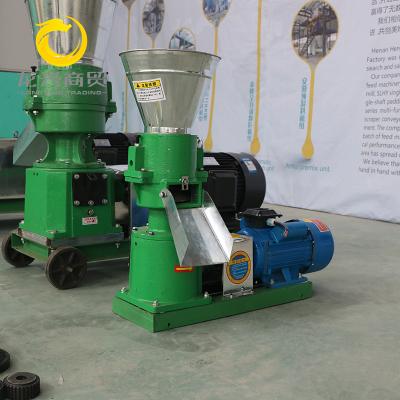 China For burning or feed processing 100 kg/h mini flat die homemade pellet mill feed pellet machine for small poultry farm for sale