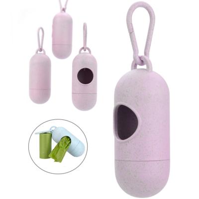 China Sustainable Plant Custom Wheat Straw Biodegradable Eco Friendly Dog Poop Waste Dispenser Holder for sale