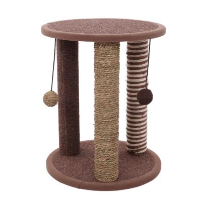 China Cheap Viable Wholesale Sturdy Indoor Narrow Scratch Posts Sisal Tower Furniture Toys Cat Trees for sale