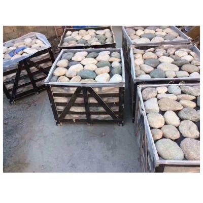 China Modern Mixed Color No.11 Flat 150-800mm Big Size Of River Stone Rocks For Waterfall Landscape for sale