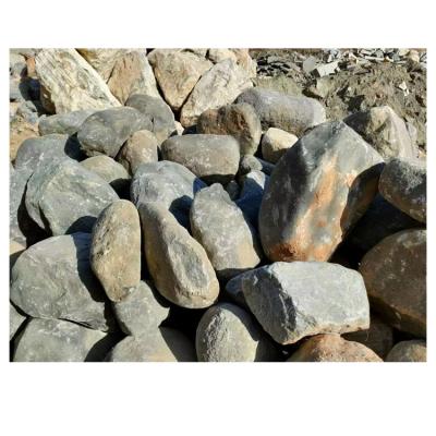 China Large Modern Black Color 150-1000mm Size Of River Stone Rocks For Waterfall Landscape for sale