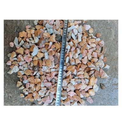 China GS-010 10-20mm Traditional Small Size Pink Gravel Pebble Stone For Decorating Garden And Making Terrazzo for sale