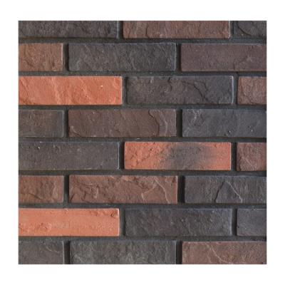 China ZF31 Modern Red And Black Color For Wall Clabbing Of Villa And Building Decoration Artificial Culture Stone for sale