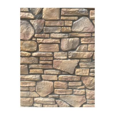 China China Supply Contemporary Color LM1030 Culture Stone Faux Yellow Artificial Wall Stone for sale