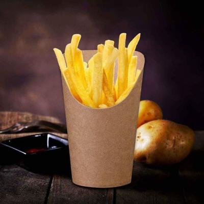 China Simplicity Design Custom Disposable Biodegradable Portable Food Container Fry Popcorn Snack Paper Cup With Logo for sale