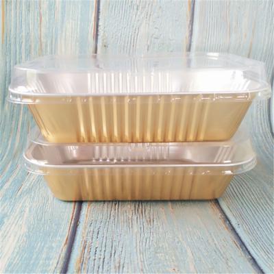 China Microwave Safe Hot Selling Oil Proof Cake Fast Food Packing Box Disposable Aluminum Foil for sale