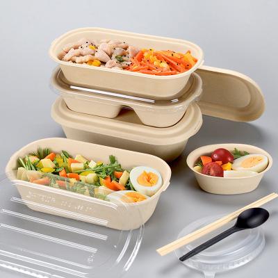 China Eco Friendly Makers Pulp Trays Rectangle , Custom Printed Disposable Biodegradable Eco Friendly Bamboo Molded Food Packaging Pulp Tray for sale