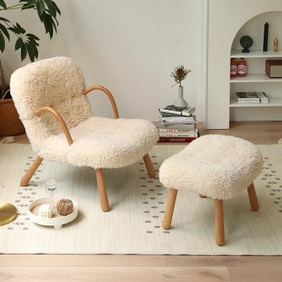 China (Others) Adjustable Simple Lazy Stool Chair Set Stool Leisure Furniture Solid Wood Comfortable Sofa Living Room Furniture for sale