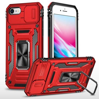 China Shockproof Hybrid Back Cover Funda Para Phone Case d'Armor Heavy Duty Shockproof Ring Kickstand for iphone 7 8 plus X for sale