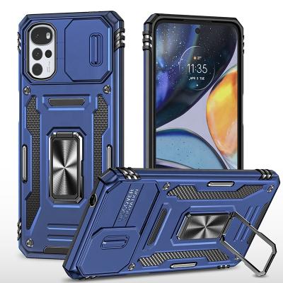 China Soft Kickstand 360 Rotation Shockproof PC Ring TPU Back Cover Capa Funda Celular Mobile Phone Case For Motorola moto g22 5g for sale