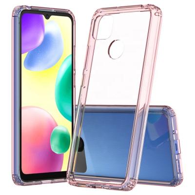 China Ultra Thin Clear Thin Acrylic Shockproof Funda Celular Mobile Phone Case Anti Scratch 1.5mm TPU Silicone Back Cover For Redmi 10a 4g for sale