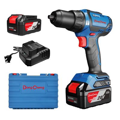 China Dongcheng Brushless High Torque 60N.m Impact Drill 20V 3-Functions Cordless Drill 13mm for sale