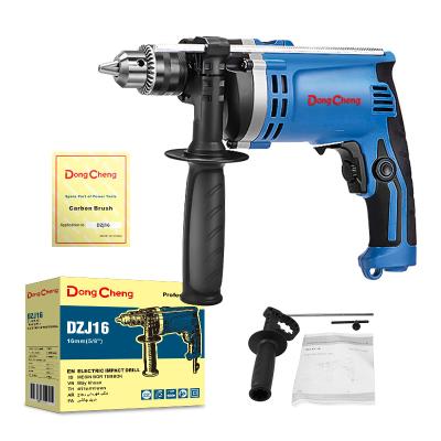 China Dongcheng Steel Stock 13mm 13mm Impact Electric Drill 710w Power Hand Drill Impact Drill Steel: D13mm Concrete: D16mm Wood: D30mm for sale