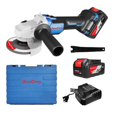 China Dong Cheng New Series 20V 100mm Lithium-ion General Grinding and Polishing Cordless Brushless Angle Grinder for sale