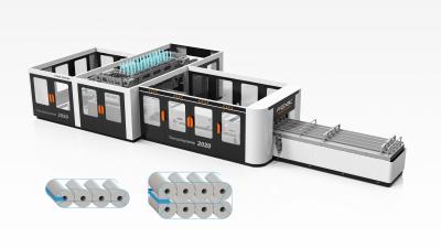 중국 ＬＤＰＥ 40 마이크론 부엌 타월 롤 래퍼 25 kw 패키징 머신 판매용