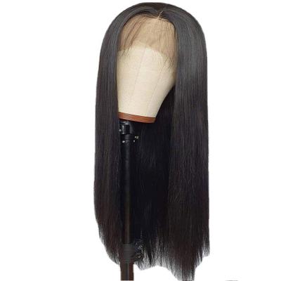 China Easy Apply Black Lace Frontal Wigs 26 Inch Long Straight Cheap Hair Beauty Personal Care for sale