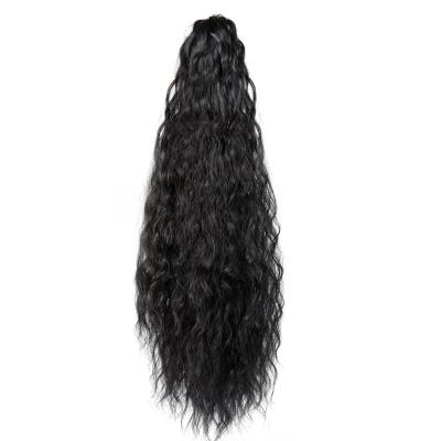 China Easy Apply Heat Resistant Nature Wave Synthetic Hair Ponytail With Clip for sale