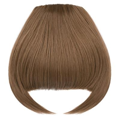 China Easy Apply Clip In Temples Synthetic Flat Front Face Fringe Bangs Hair Pieces For Women for sale