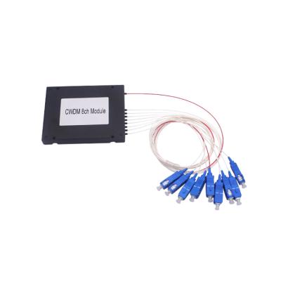 China Dense Networks 1470nm~1610nm Wavelength Division Multiplexing 8 CH Metro Cwdm Mux Demux 8 Channel Cwdm Module for sale