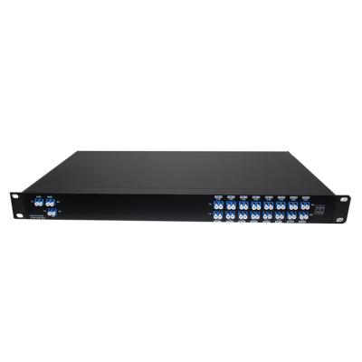 China ODF Fiber Optic Equipment 1u Rack Mount Mux Demux Cwdm 16 Channel 1550-1610nm Sc/apc 0.9mm With ABS Box Inside for sale