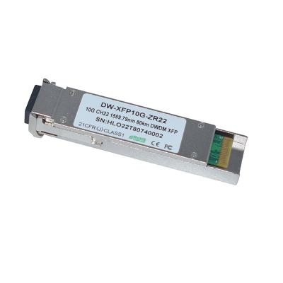 China Hot Pluggable Switch SFP 10G Transceivers 1559.79nm DWDM 80KM LC SFP XFP Optical Transceiver Module for sale