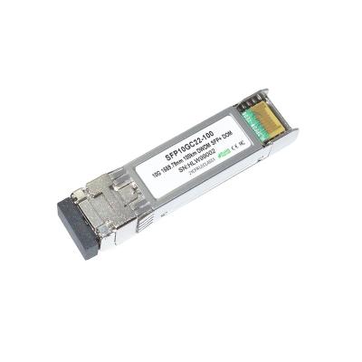 China FTTH FTTX Network 10GBase DWDM SFP+ ZR 40km Wavelength 10g CH17 To CH61 SFP+ Optical Transceiver DDM for sale