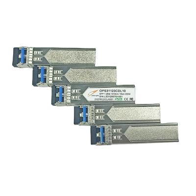 China FTTX Network Low Speed ​​SFP 1.25G 1310nm 10KM Optical Module 1.25G Transceiver Module for sale