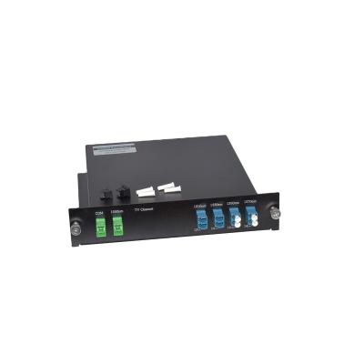 China Ethernet/LAN/CATV 8 Channel Low Insertion Loss Single Fiber 1U Rack Mount CWDM Mux/Demux for sale