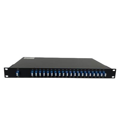 China 5G Network/MAN/Backbone/Data Center Single Fiber 20channels C18-C57 DWDM Mux Demux 19 Inch 1U Rack for sale