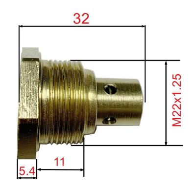 China General Brass Hex Valve Cylinder Gas Camping Valves For 3kg 6kg LPG Gas Cylinder Use en venta