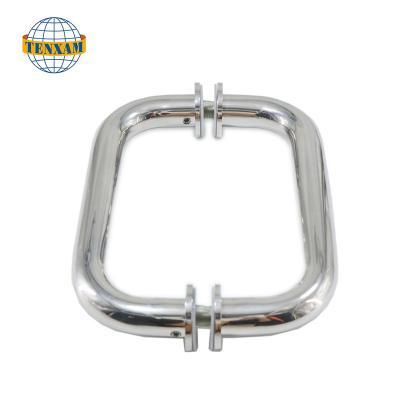 China 304 Stainless Steel Pulls Glass Door Handle Easy Installation China Supplier Shower Door Handle O Type for sale