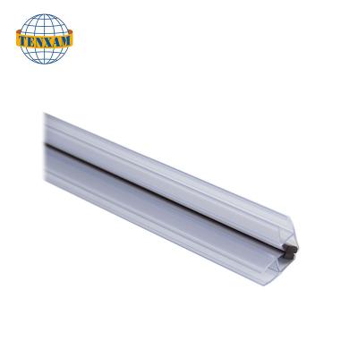 China Modern Curved Plastic Bath Shower Screen Seal For Shower Glass Door Enclosure 6-12mm Magnetic Door Strip for sale