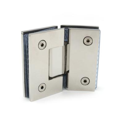 China Modern Stable Customized Shower Hinges Stainless Steel Tempered Glass Door Flange for sale