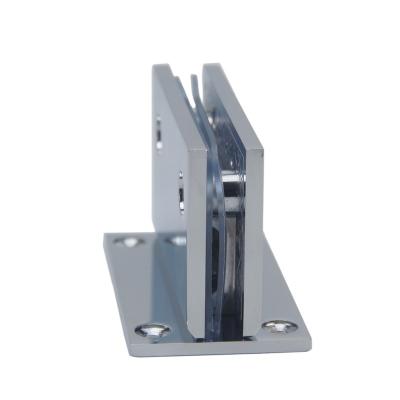 China Easy to install and durable professionally manufactured glass door square shelf universal straight glass edge glass door hinge for sale