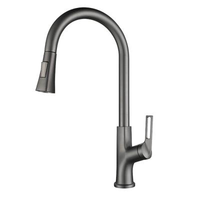 China Thermostatic Faucets Jet Gray Multifunctional Kitchen Faucet Down Ceramic Spray for sale