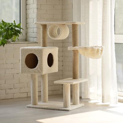 China Breathable Pet Housing Furniture Cat Scratcher Tower House Cat Tree For Large Cats for sale