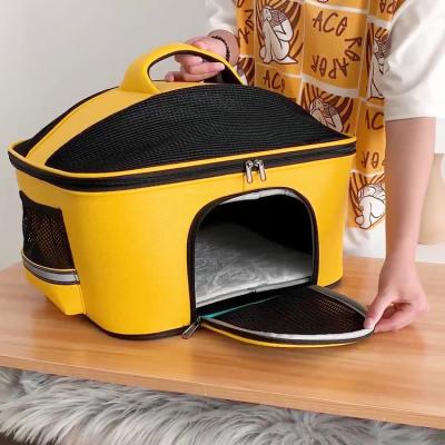 China Wholesale High Quality Viable Factory Cloth Pet Travel Carrier Folding Portable Pet Bag Carrier for Dogs and Cats for sale