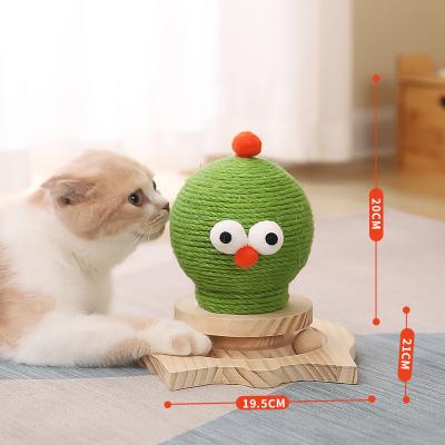 China Sisal Viable Ball Does Not Drop Three-Dimensional Cat Scratcher Trees Cat Scratcher Toy Column Grinding Supplies for sale