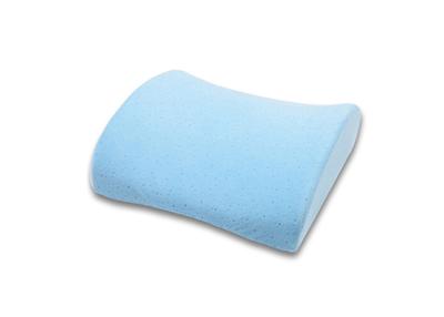 China Auto Lumbar Support Memory Foam Back Cushion , Blue Crystal Velvet Fabric for sale