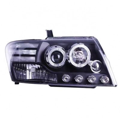 China Hot Selling Car Light Upgrade Led Angel Eyes Headlamp Headlamp For Mitsubishi Pajero V73 V77 Head Lamp Head Light 2000-2012 for sale