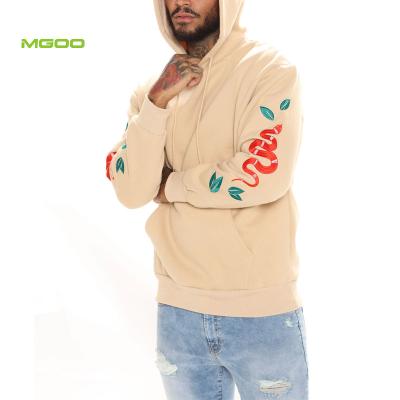 China Anti-Wrinkle MGOO Hoodie Embroidery Custom Hoodie Heavy Cotton Hoodies For Men for sale